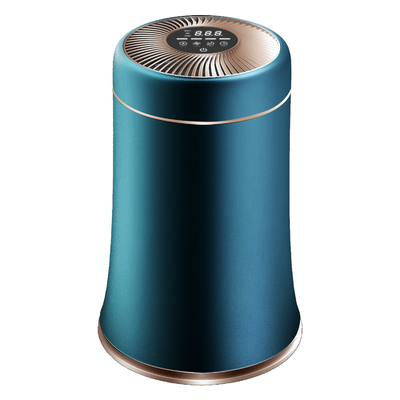 เซ็นเซอร์ PM2.5 เครื่องฟอกอากาศแบบพกพาเสียงรบกวนต่ำ 24W เครื่องฟอกอากาศอัจฉริยะ