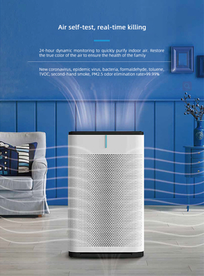 Smart True 5 In1 HEPA เครื่องฟอกอากาศในห้องขนาดใหญ่ เครื่องฟอกอากาศ สำหรับโรคภูมิแพ้และโรคหืด