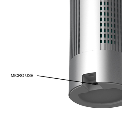มินิแบบพกพารถ Ionizer เครื่องฟอกอากาศ Hepa Filter Aluminium Alloy Shell