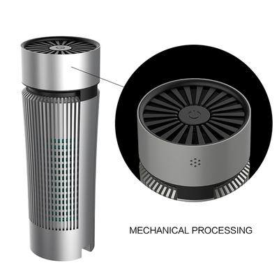 มินิแบบพกพารถ Ionizer เครื่องฟอกอากาศ Hepa Filter Aluminium Alloy Shell